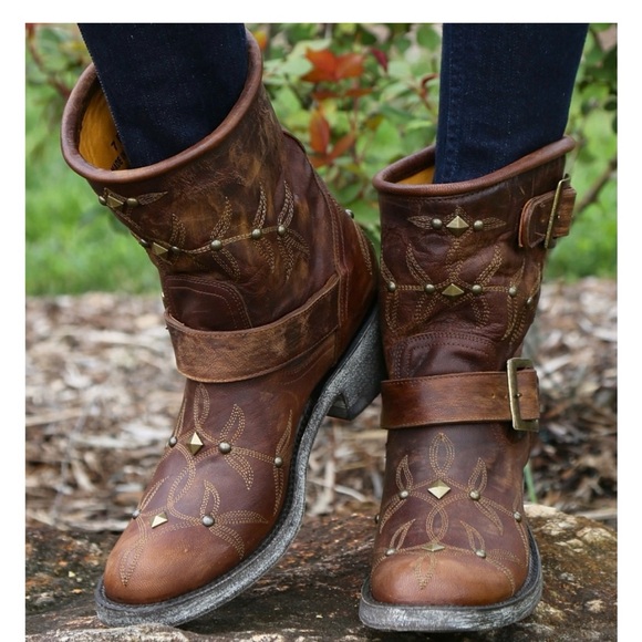 Old Gringo Biker Polo Stud Boots 7 - Picture 2 of 15